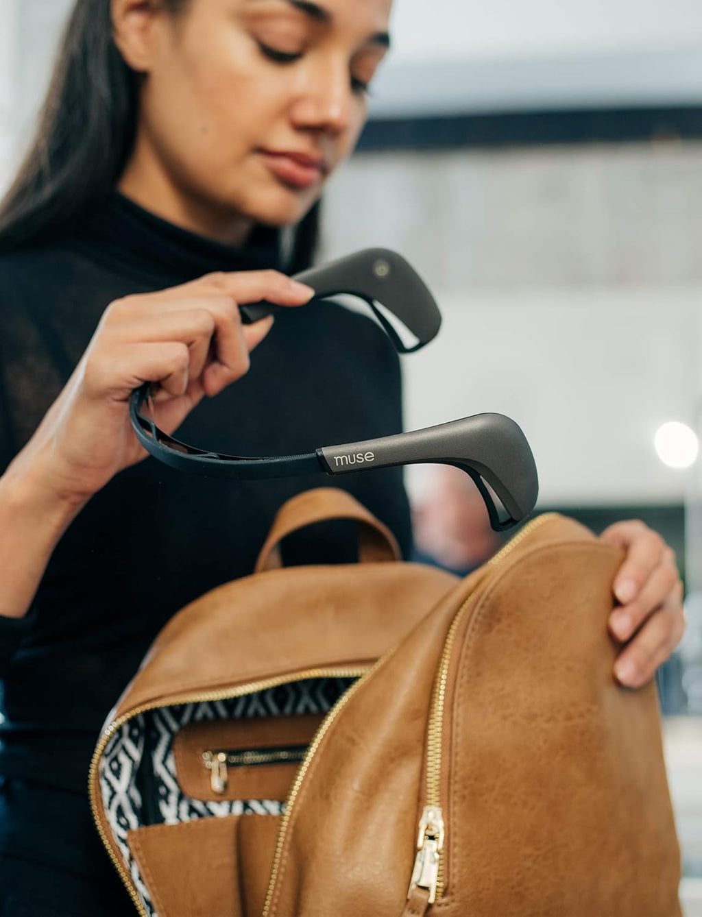 MUSE 2: The Brain Sensing Headband - Meditation Tracker Multi Sensor Headset Device - Responsive Sound Feedback for Brain Wave, Heart, Body & Breath Activity,Black/Grey