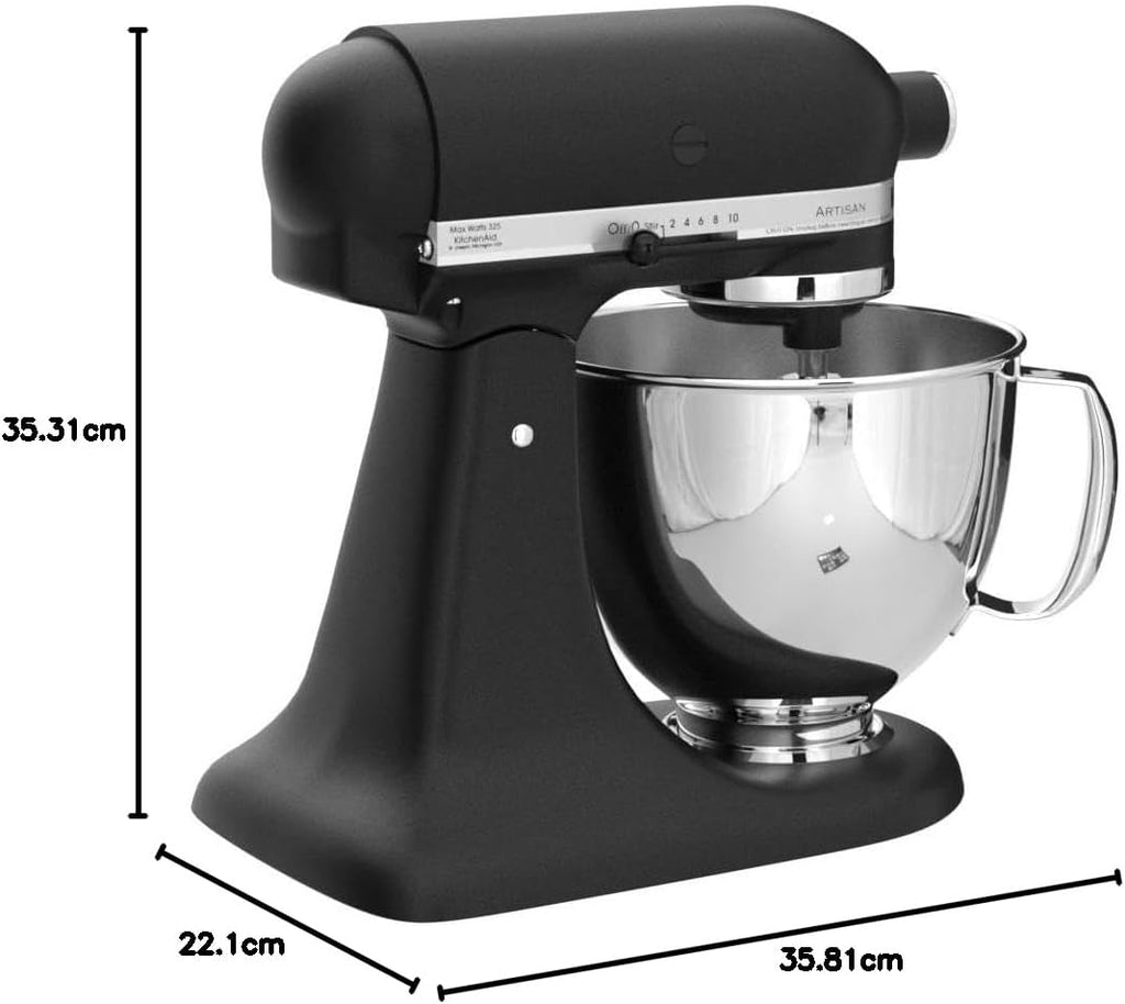 KitchenAid Artisan Series 5 Quart Tilt Head Stand Mixer with Pouring Shield KSM150PS, Cast Iron
