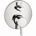Hansgrohe 04231000 Chrome S Thermostatic Trim with Volume Control and Diverter