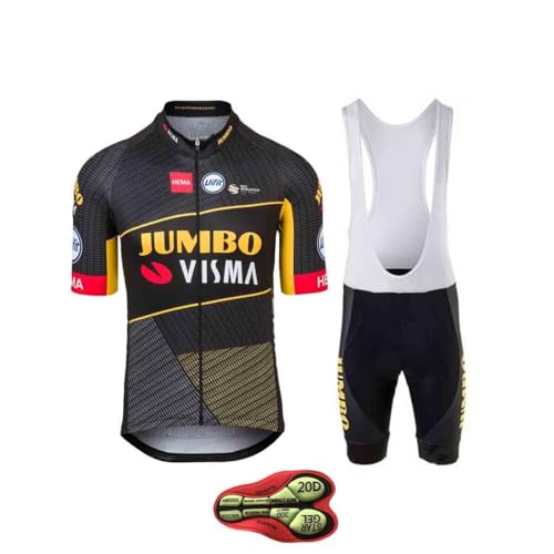 Men's Cycling Jersey Set Shirt & 20D GEL Bib Shorts Summer Mountain Bike Suit Road Bicycle Team Racing Uniform Clothes