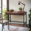 Fashionable Modern Wood Desk, Crafted to Exacting Standards Storage Desk, Durable Computer Office Desk for Home Office