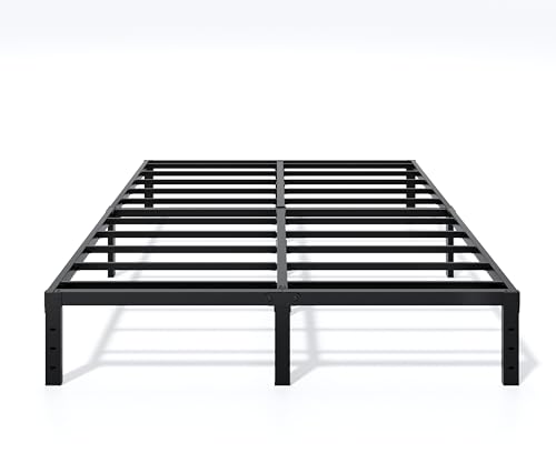 Metal Bed Frame Full Size - 14 Inch Heavy-Duty Full Platform Bed Frame No Box Spring Needed, Easy Assembly, Noise-Free, Sturdy Mattress Foundation, Underbed Storage Space