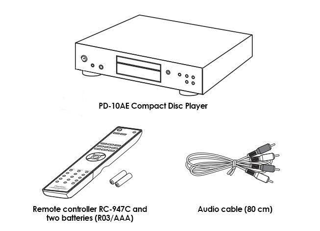 Pioneer Pd-10ae CD Player - Black