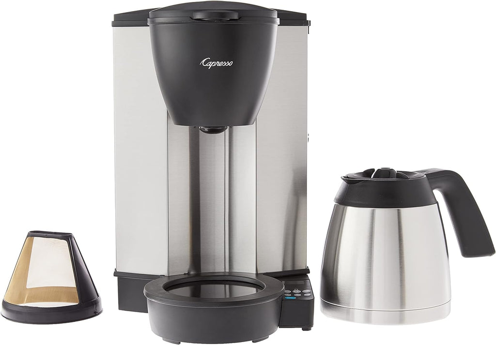 Capresso 485.05 MT600 Plus 10-Cup Programmable Coffee Maker with Thermal Carafe,Black