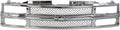Garage-Pro Grille Assembly Compatible with CHEVROLET C/K FULL SIZE P/U 1994-2000/SUBURBAN 1994-1999 Mesh Insert All Chrome with Dual/Composite HL