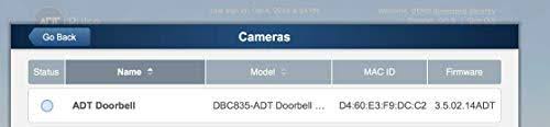 DBC835 ADT Pulse Doorbell Camera