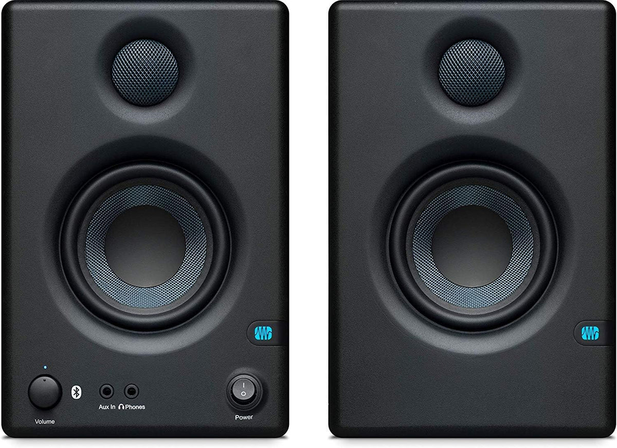 PreSonus AudioBox 96 Audio Interface (May Vary Blue or Black) Full Studio Bundle with Studio One Artist Software Pack with Eris 4.5 BT Pair Studio Bluetooth Monitors and 1/4?? Instrument Cable
