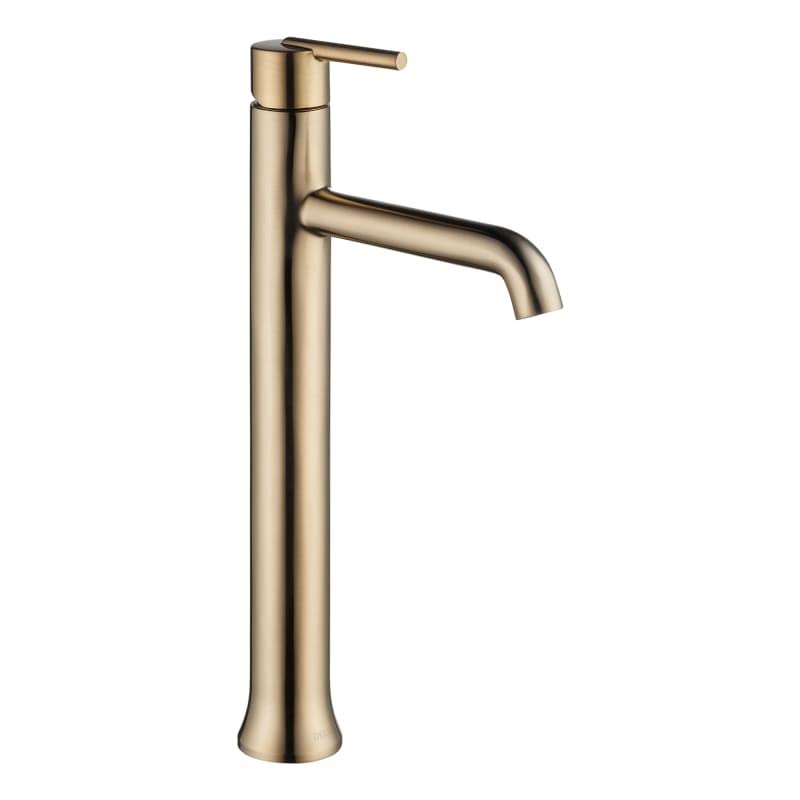 Delta 759-CZ-DST Trinsic Single Handle Vessel Bathroom Faucet Champagne Bronze