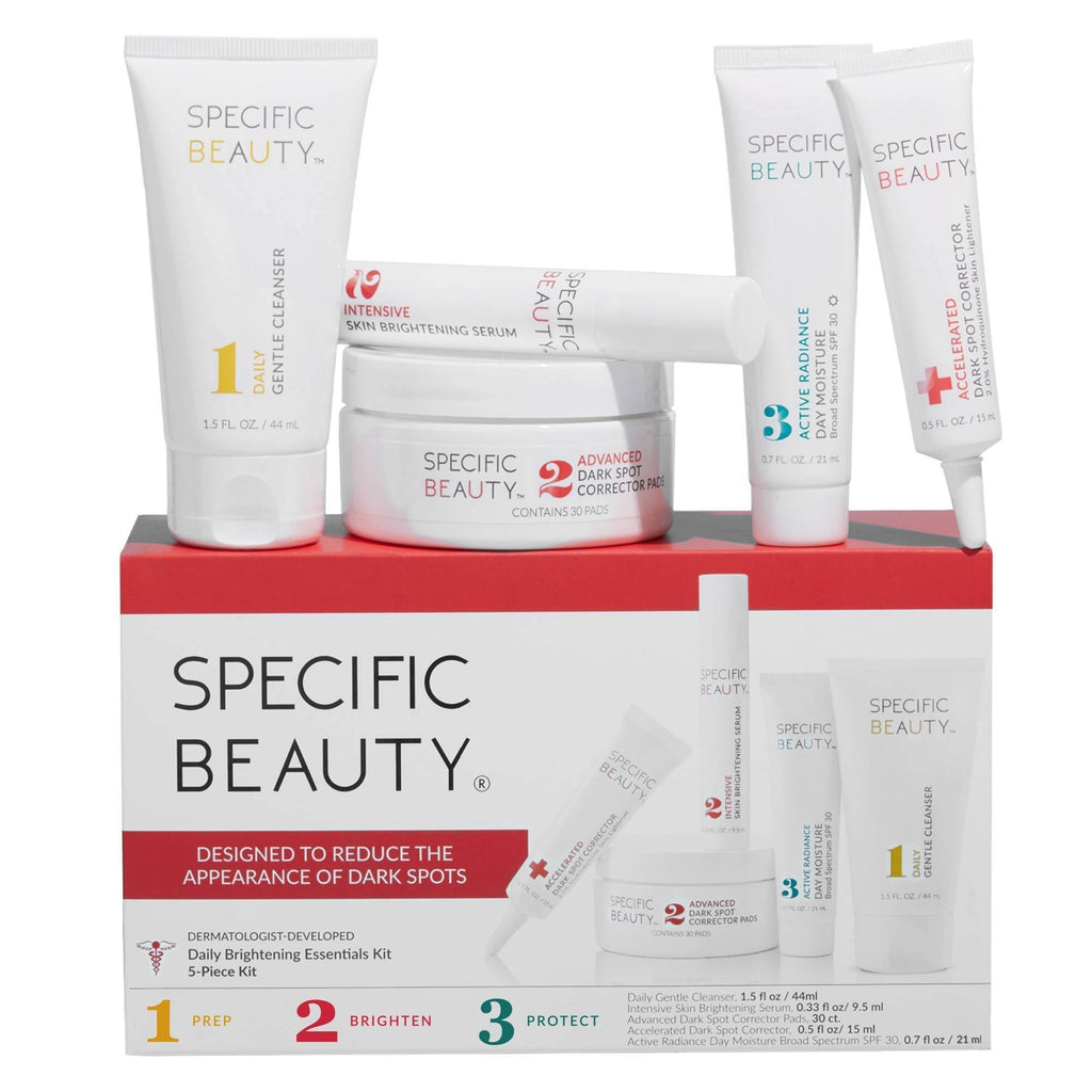 Specific Beauty Daily Brightening Skincare Essentials Kit - 5ct