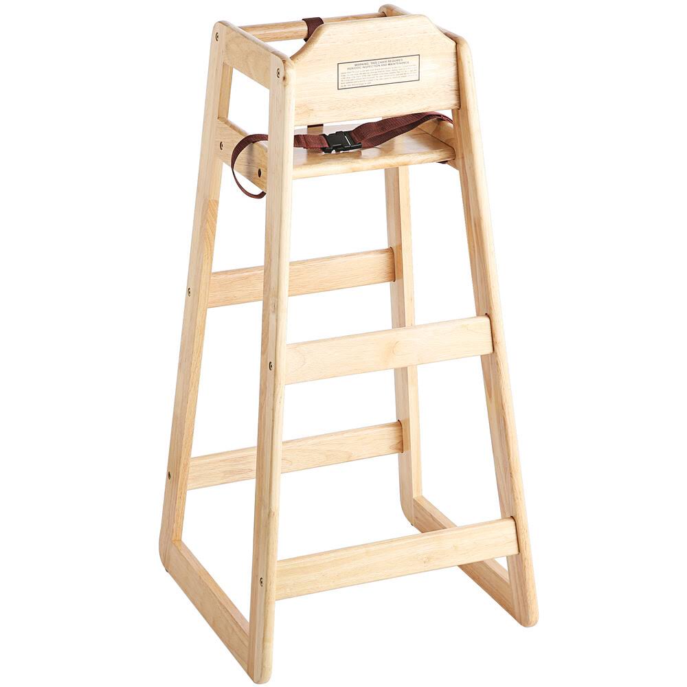 Winco CHH-601 Wooden Pub Height High Chair 41x22