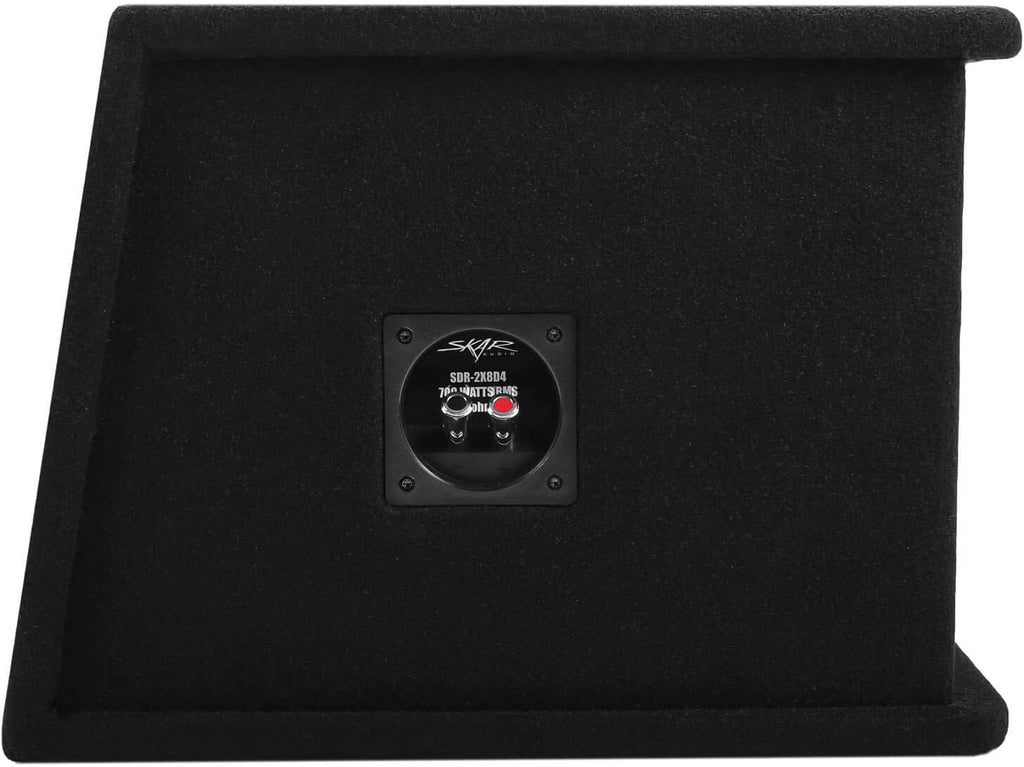 Skar Audio Dual 12 Complete 2,400 Watt SDR Series Subwoofer Bass Package - Includes Loaded Enclosure with Amplifier