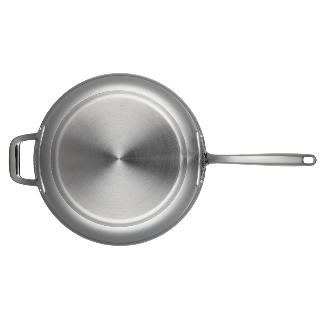 Breville Thermal Pro 12.5x22 Clad Stainless Steel Fry Pan with Helper Handle