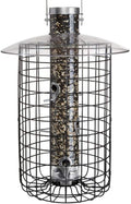 Droll Yankees 344305 Squirrel Proof, Caged Sunflower Bird Feeder, 20-Inch, Black