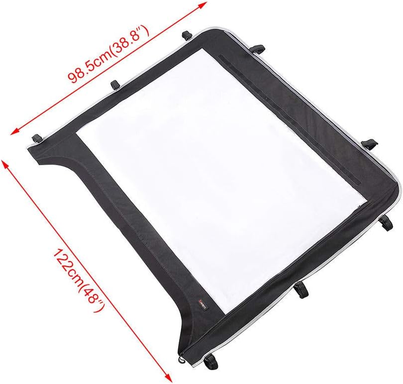 Kemimoto UTV Windshield Compatible with Kawasaki Mule 600 Mule 610XC SE SX Clear Fold Up UTV Full Front Windshield