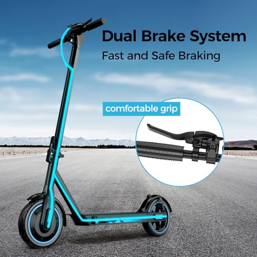Electric Scooter for Adults, 19/25 Mph Max Speed, 21/25/35 Miles Range,350/500/600W APP Control E-Scooter with 8.5/10 Inflatable tire, Foldable Escooter with App Control, UL 2272 Certified