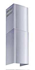 Winflo Stainless Steel Chimney Extension (Up to 11 ft. Ceiling) for Wall Mount Range Hood, Silver