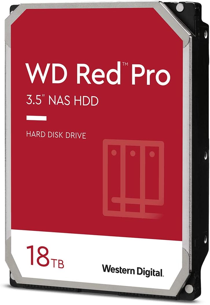 Western Digital 4TB WD Red Pro NAS Internal Hard Drive HDD - 7200 RPM, SATA 6 Gb/s, CMR, 256 MB Cache, 3.5 - WD4003FFBX