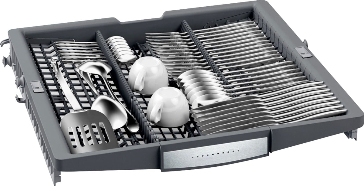 Bosch - 800 Series 24 Top Control Built-In Dishwasher with CrystalDry, Stainless Steel Tub, 3rd Rack, 42 dBa - Stainless steel