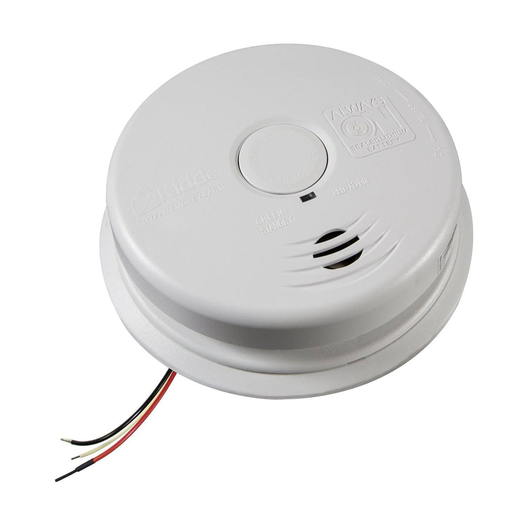 Kidde - i12010S - Worry-Free Hardwired Interconnect Smoke Alarm - Sealed Lithium Battery Backup