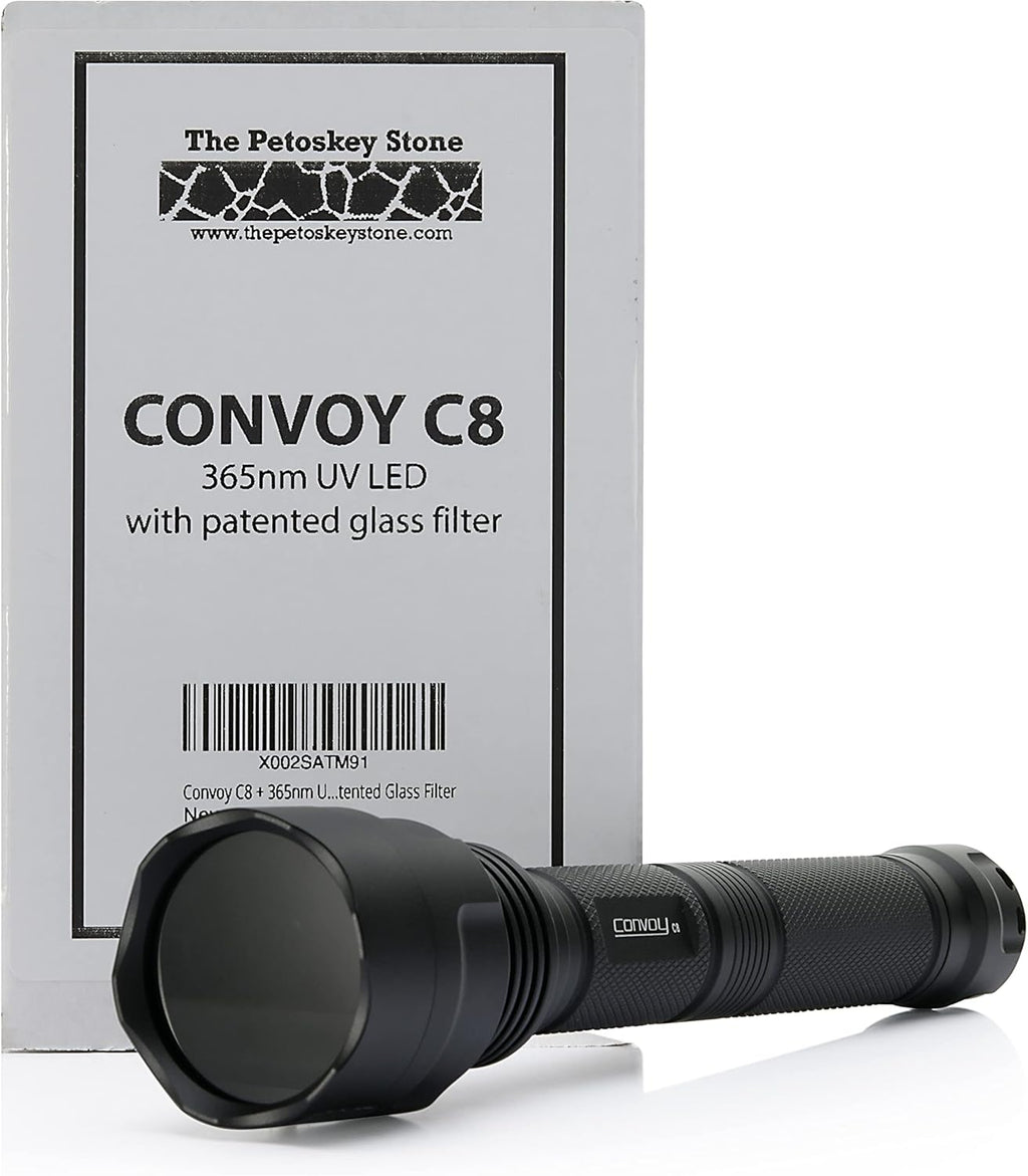 Convoy C8 + 365nm UV LED Flashlight with Patented Glass Filter