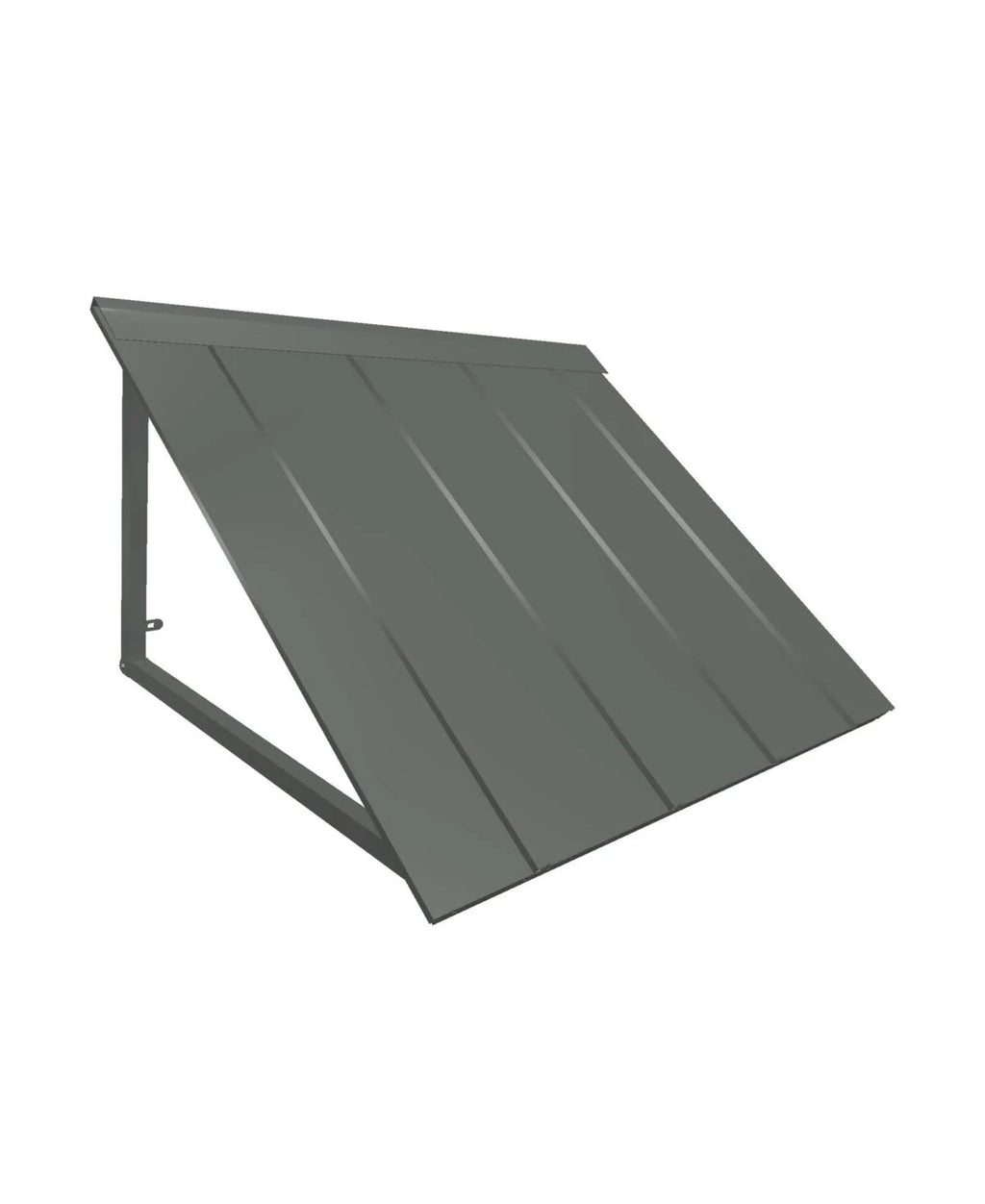 Awntech H23-US-7COP 7 ft. Houstonian Metal Standing Seam Awning Copper - 92 x 24 x 36 in.