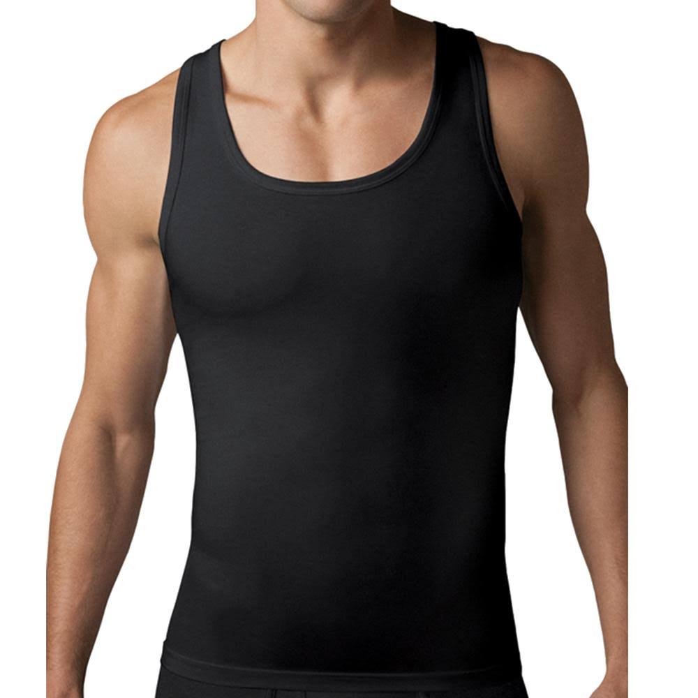Spanx Cotton Compression Tank, L, Black