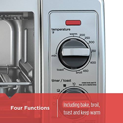 4-Slice Stainless Steel Toaster Oven Black + Decker, Silver