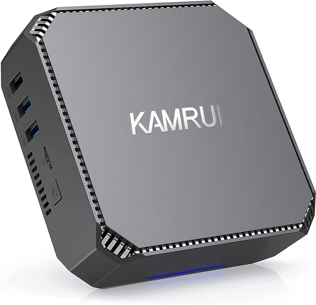 KAMRUI AMD Ryzen 7 3750H Mini PC, Windows 11 Pro 16GB RAM 512GB SSD Micro Desktop Computers,Radeon RX Vega 10 Graphics,DP 4K UHD Dual Screen,Small Form Factor for Office,Video Editing,Light Gaming