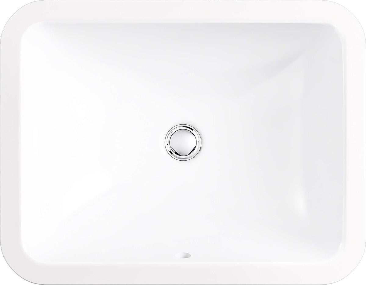 KOHLER K-20000-0 Caxton Under-Mount Bathroom Sink, White