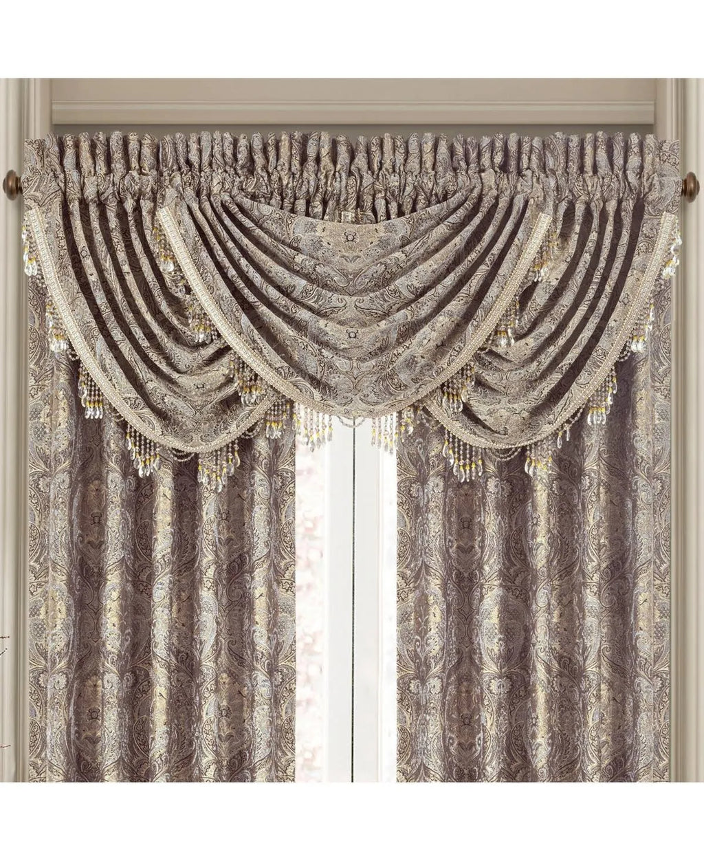 J Queen New York Provence Stone Valance - Waterfall