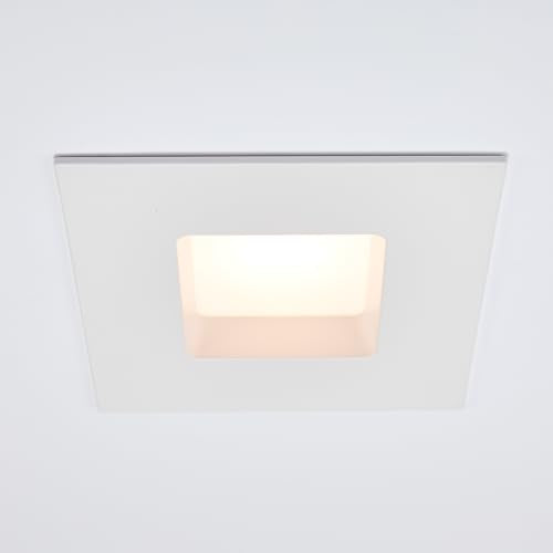 Maxxima 4 in. 5 CCT Retrofit Recessed Square LED Downlight - 800 Lumens, Color Selectable 2700K-5000K (2700K/3000K/3500K/4000K/5000K), Dimmable, 90 CRI, Ideal for Kitchen, Bathroom, or Bedroom