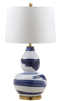 Safavieh Aileen Blue u0026 White Table Lamp