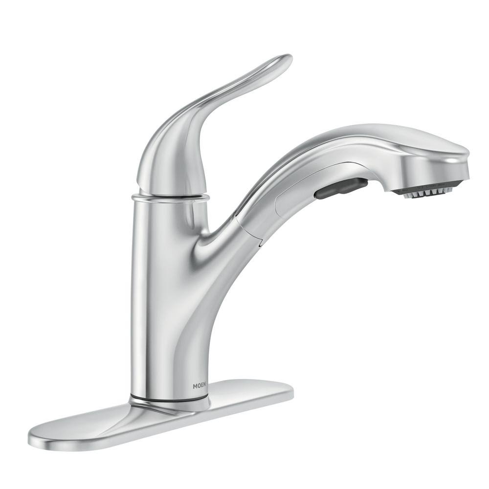 Moen Brecklyn Single-Handle Pull-Out Sprayer Kitchen Faucet Bronze