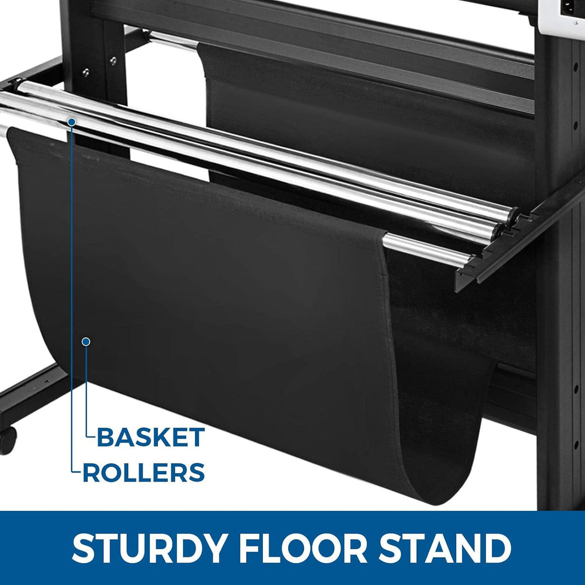 Office Products VEVOR Vinyl Cutter 53 Inch Plotter Machine Automatic Paper Feed Vinyl Cutter Plotter Speed Adjustable Sign Cutting with Floor Stand Signmaster Software