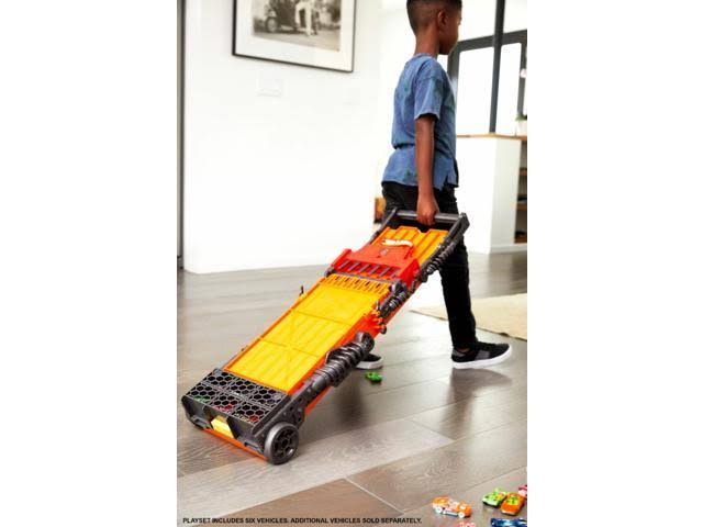 Hot Wheels - Super 6-Lane Raceway Track Set - Orange