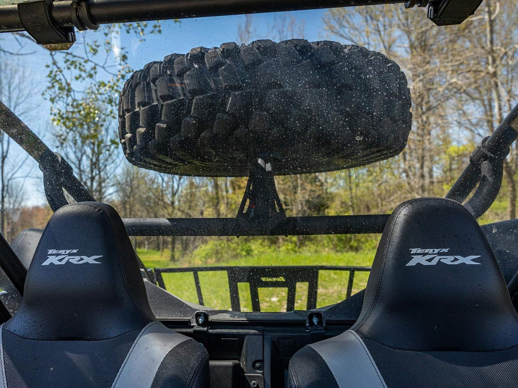 SuperATV Spare Tire Carrier for 2020+ Kawasaki Teryx KRX 1000 | Fits up to 37 Tire | Secures to Rear Frame of Vehicle | Made with Powder-Coated Steel Tubing | No Drilling or Welding Required!