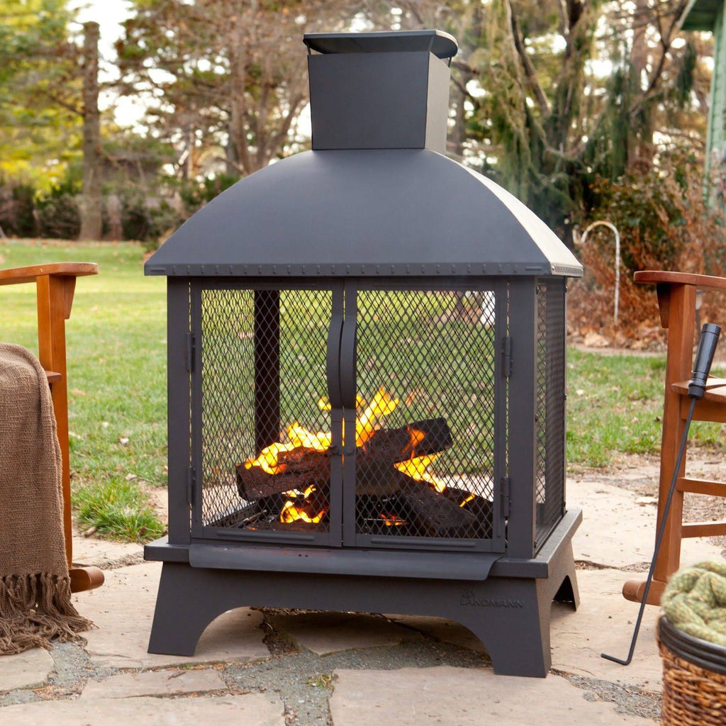 Landmann Redford Outdoor 26x22 Fireplace, Black 2024 Best Sellers