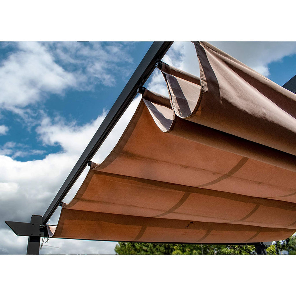 Aleko Fabric Replacement Pergola Canopy - 9 x 9 Feet - Sand