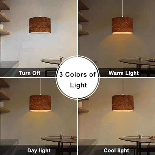 Plug in Pendant Light derelict couch Hanging Lamp with Plug in Clear Cord Linen Lampshade Dimmable Switch for Bedroom Living Room Light Fixtures