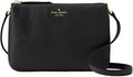 Kate Spade New York Triple Gusset Crossbody, Black