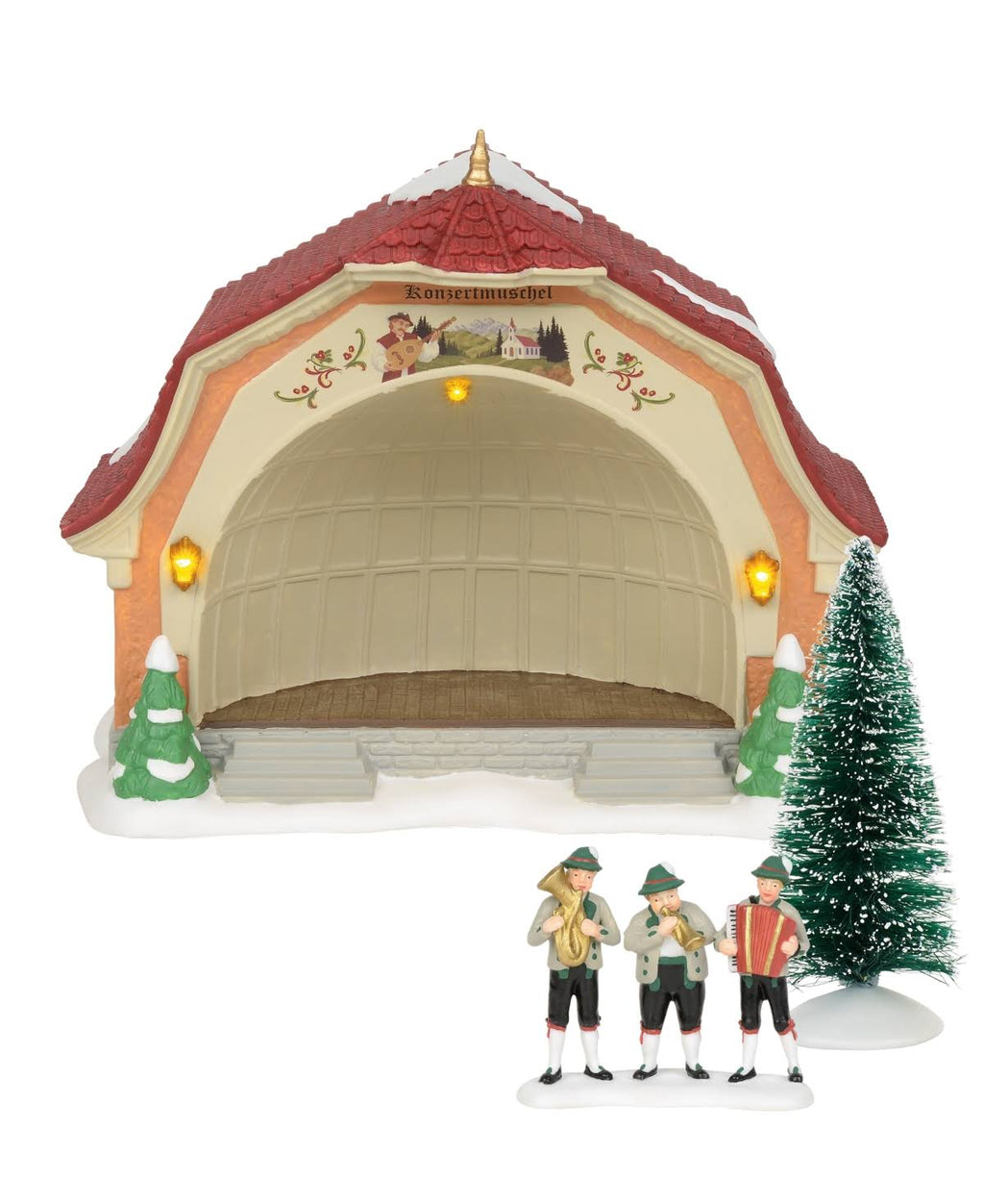 Department 56 Alpine Village Bavarian Concert Hall Boxed Set - Boxed