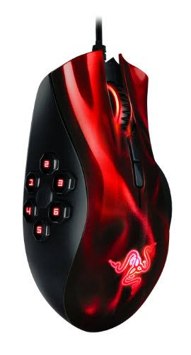 Razer Naga Hex Moba PC Gaming Mouse - Red