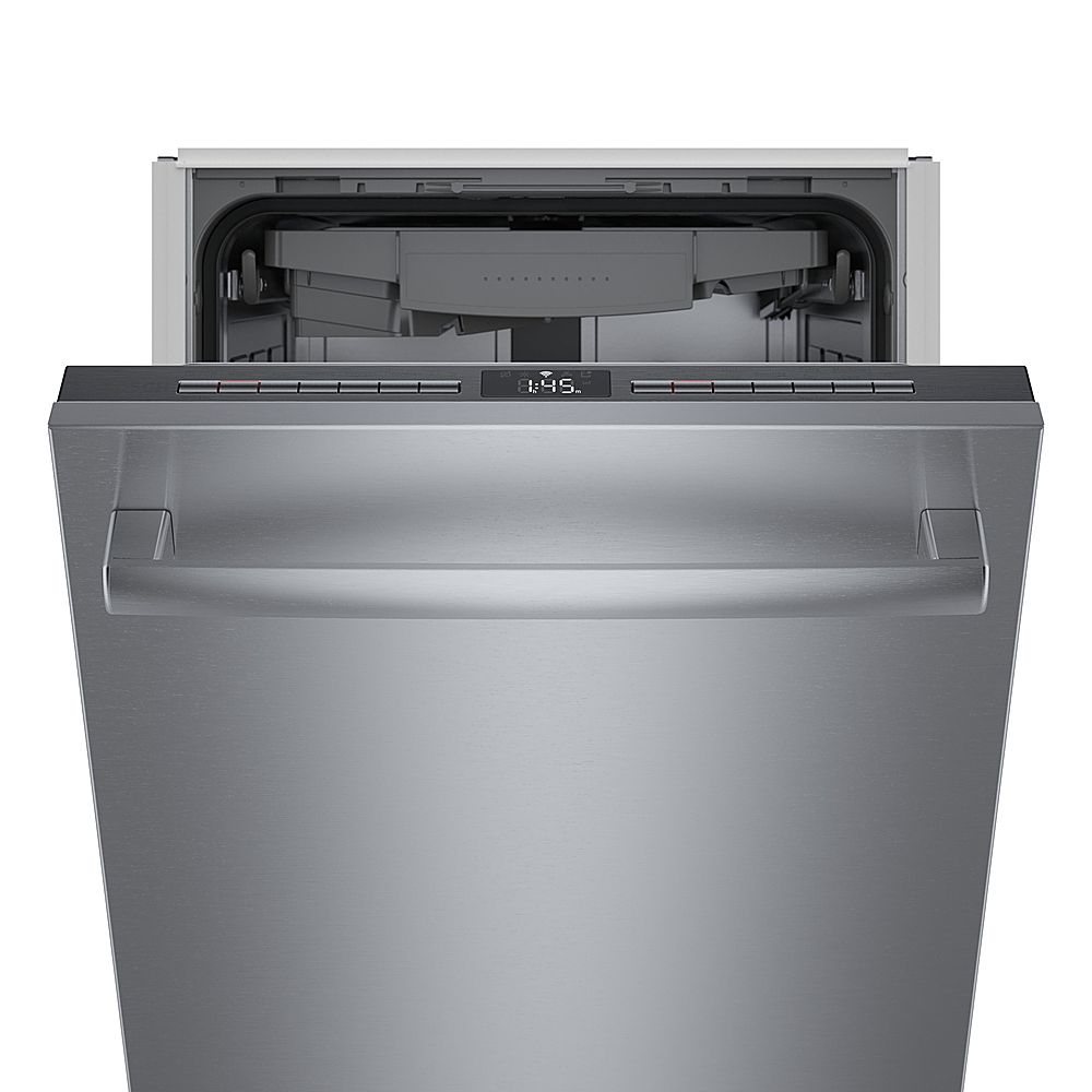 Bosch - 800 Series 18 Top Control Smart Built-In Dishwasher with 3rd Rack and 44 dBA - Silver