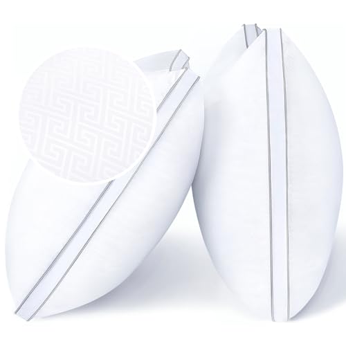 viewstar Bed Pillows King Size Set of 2, Hotel Quality, Down Alternative Big Pillow for Back, Stomach or Side Sleepers, Firm