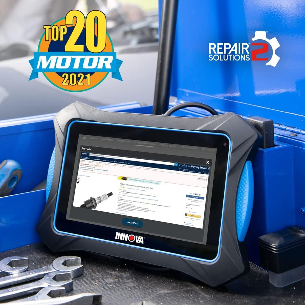 Innova 7111 OBD2 Tablet - BiDirectional Scan Tool & Professional OBD2 Code Reader - ABS Scan/Bleeding, TPMS, SRS, Enhanced Data Stream, and Reset Functions Car Diagnostic Tool - All Systems Scanner