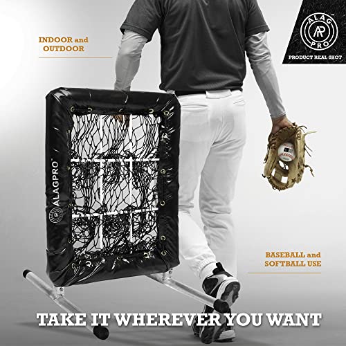 ALAGPRO? The Original 9 Hole Pitching Net with Strike Zone Pocket | Pitching Target for Baseball & Softball Pitchers