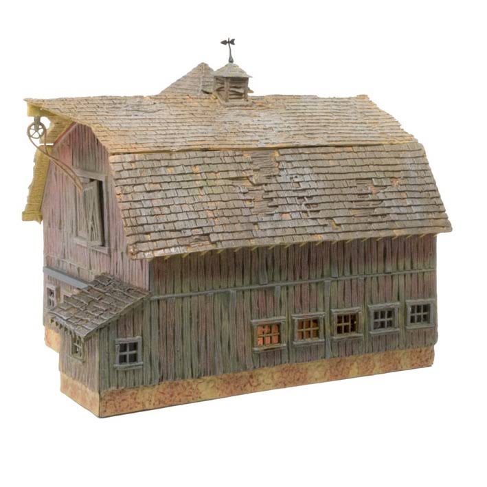 Woodland Scenics HO Old Weathered Barn Built u0026 Ready BR5038