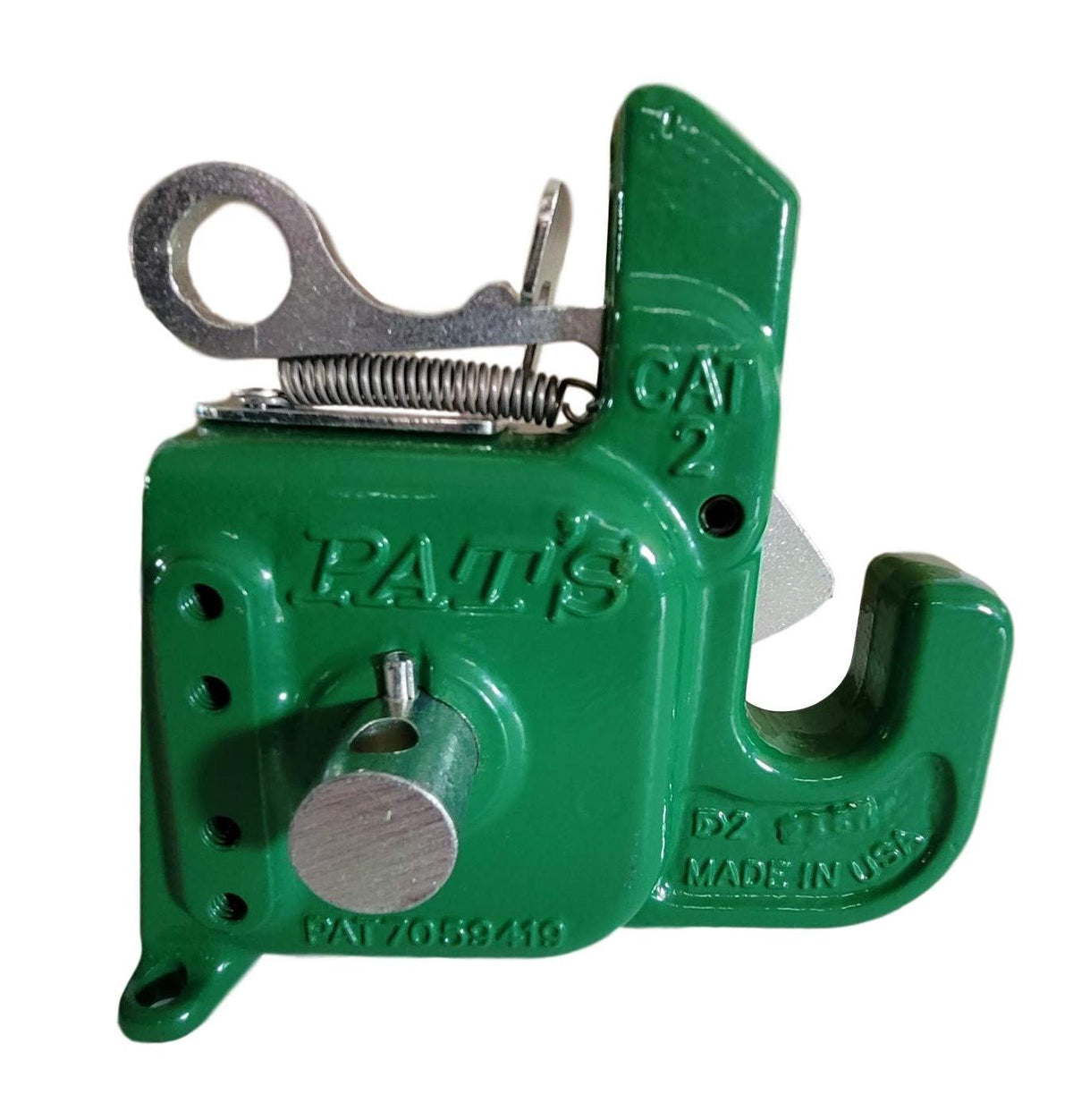 Pat's Easy Change with Stabilizer Bar - Best Quick Hitch System On The Market ?C Flexible, Durable and Affordable (CAT #1 Green)