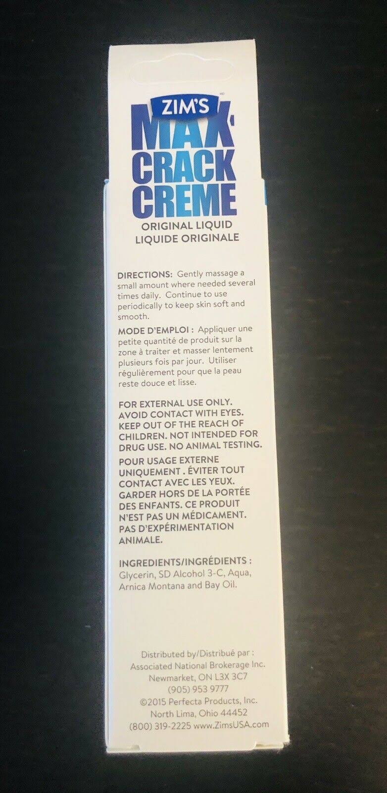 Zims Max Crack Creme, Original Liquid Formula - 2 fl oz