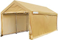Quictent 10??x20?? Carport Heavy Duty Car Canopy Galvanized Car Shelter with Reinforced Steel Cables and Ground Bars